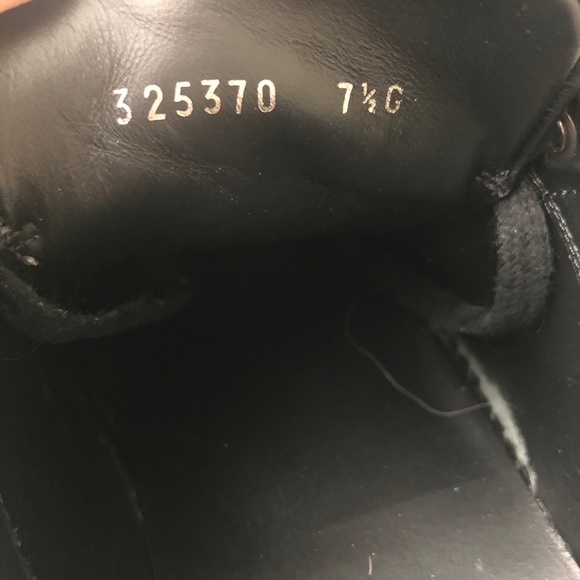 Black Gucci Low Top Sneakers - GG Fabric Lace-Up - Picture 5 of 5